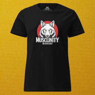 Musclinity Midnight Wolf Tee - Black Strength Edition